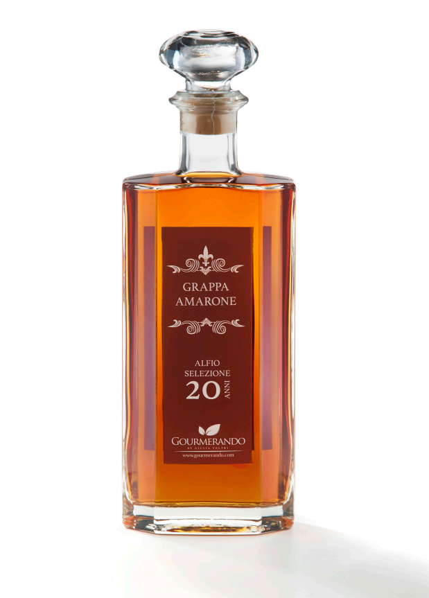 Grappa Amarone Barricata selezione Alfio 20 Jahre